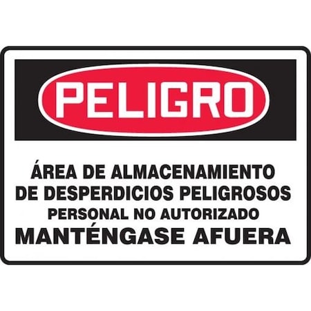 SPANISH BILINGUAL Safety Sign 7 In SHMCHG100XP